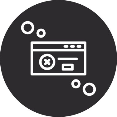 Moda biçimi izole edilmiş arka planda web tarayıcı simgesi