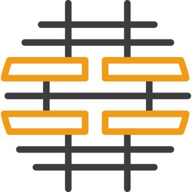 Çit. Web simgesi basit tasarım