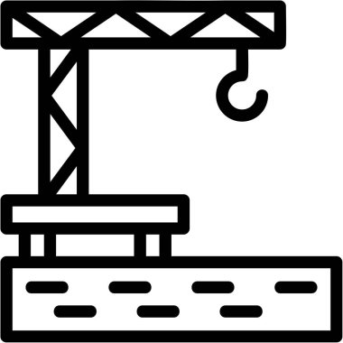 Vinç inşaat ikonu - ev - kategori