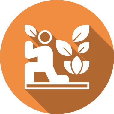 Ekoloji düz vektör simgesi