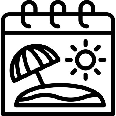 yaz tatili simgesi ana hatlarıyla