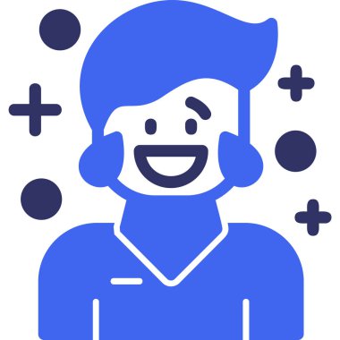 Avatar Çocuk İnsanlar simgesi - taslak biçimi