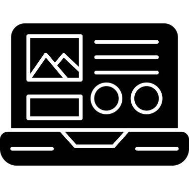 Web simgesi vektör illüstrasyonu