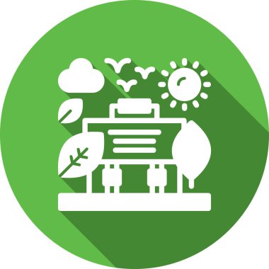 Bitki simgesi. Vektör çizim