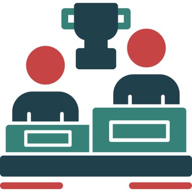 Takım. Web simgesi basit illüstrasyon