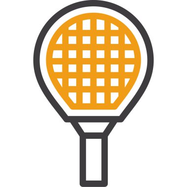 badminton raketi. Basit illüstrasyon