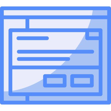 Bilgisayar. Web simgesi basit illüstrasyon