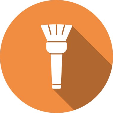 Tek bir meşale simgesinin vektör illüstrasyonu