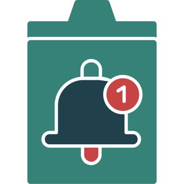 Çan Düz Vektör Simgesi