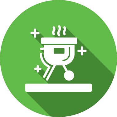 Bir benzin istasyonunun vektör illüstrasyonu