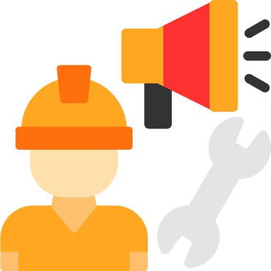 İşçi inşaat işçisi simgesi