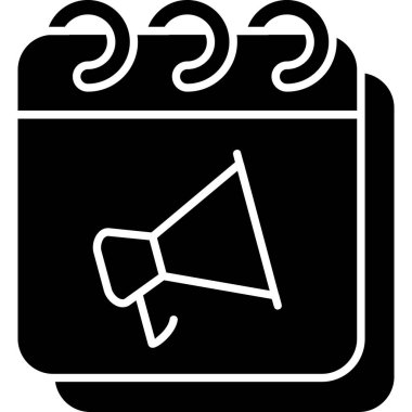 Megafon. Web simgesi basit illüstrasyon