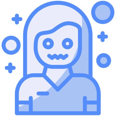 Cadılar bayramı hayalet web simgesi basit illüstrasyon