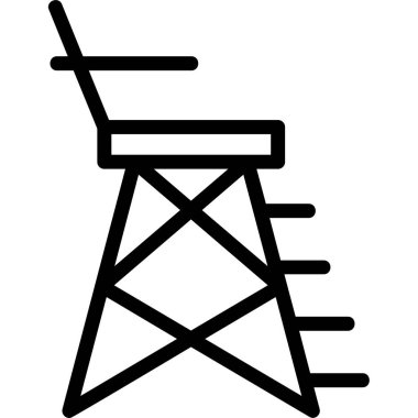 kule inşaat ikonu vektör illüstrasyonu