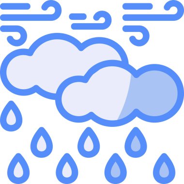 Hava durumu. Web simgesi basit illüstrasyon