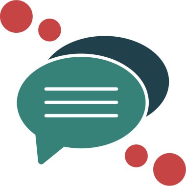 Konuş. Web simgesi basit illüstrasyon