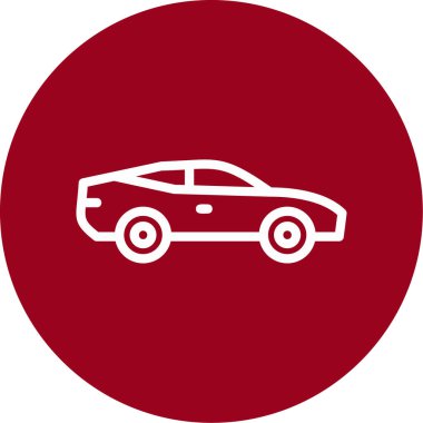 araba simgesi, vektör illüstrasyonu