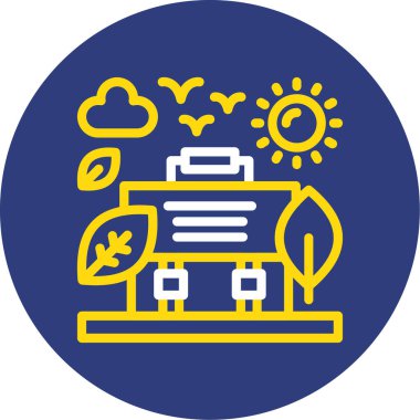 Modern eğitim ikonunun vektör illüstrasyonu