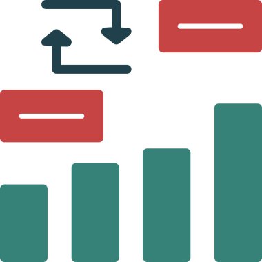 grafik grafik veri simgesi düz biçimli