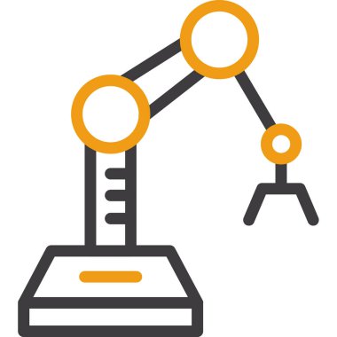 robot. Web simgesi basit illüstrasyon