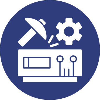 bilgisayar donanım simgesi, vektör illüstrasyonu