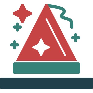 Düz stil Noel ağacı süsleme simgesi