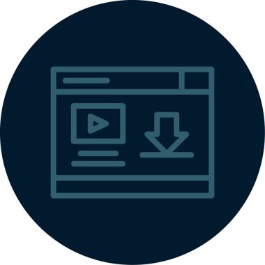 Web simgesi vektör illüstrasyonu