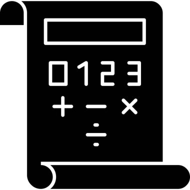 hesap makinesi simgesi vektör illüstrasyonu