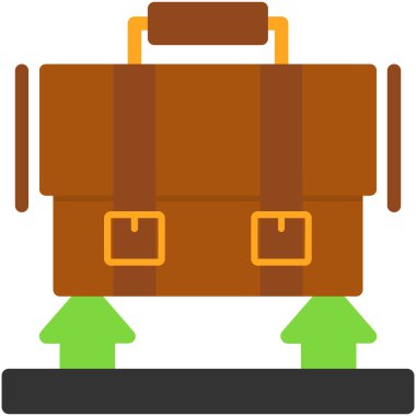 çanta dağıtım kurye simgesi