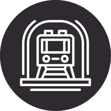 Metro mu? Web simgesi basit illüstrasyon