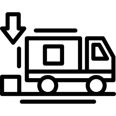 Römork, illüstrasyon, beyaz arkaplanda vektör.