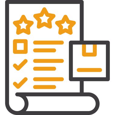 Kontrol listesi. Web simgesi basit tasarım