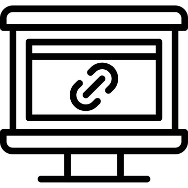 bağlantı simgesi, vektör illüstrasyonu