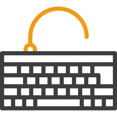 Klavye Düz Vektör Simgesi