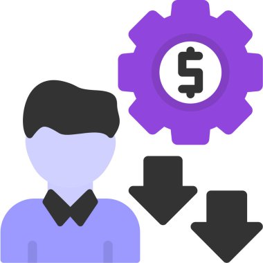 İşle ilgili bir fikir. Basit illüstrasyon