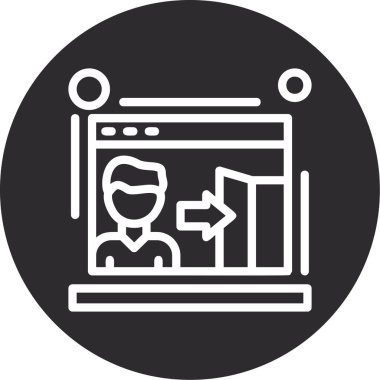 Tarayıcı pencere simgesi dış hat biçiminde