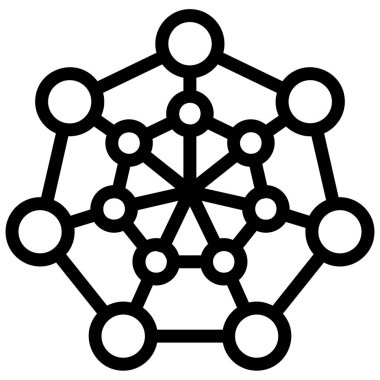 ağ bağlantısı vektör simgesi.