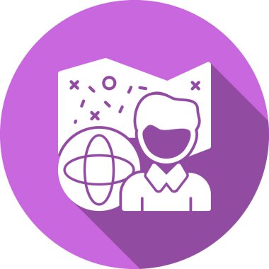 Moda biçimi izole edilmiş arkaplanda uzay astronot simgesi