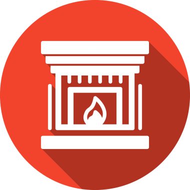 Yangın. Web simgesi basit illüstrasyon