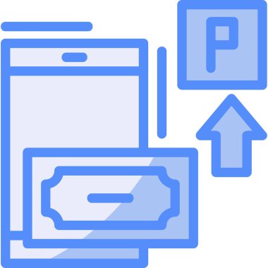 araba dağıtım haritası simgesi ana hat biçiminde