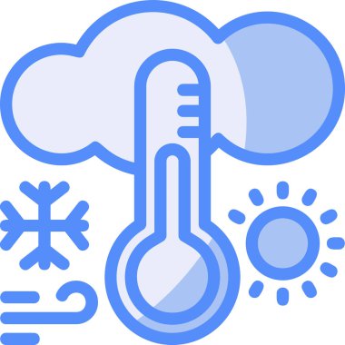 Hava durumu. Web simgesi basit illüstrasyon