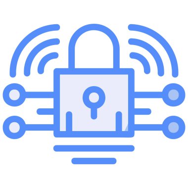 Kilit simgesi. Web için kilit vektör simgelerinin basit illüstrasyonu