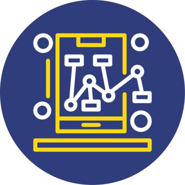 vektör illüstrasyonu, dijital modern simge