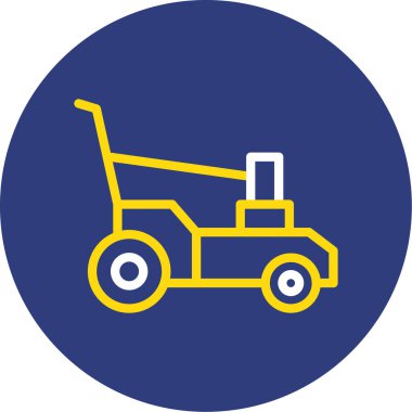 el arabası simgesi vektör illüstrasyonu