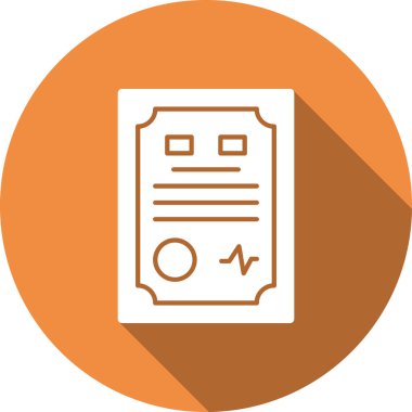 Bir belge simgesinin vektör illüstrasyonu