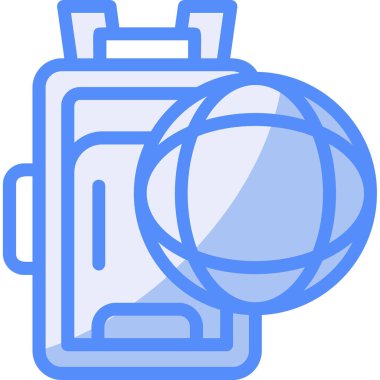 Kamera simgesi, vektör illüstrasyonu