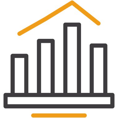 grafik grafik simgesi. vektör illüstrasyonu
