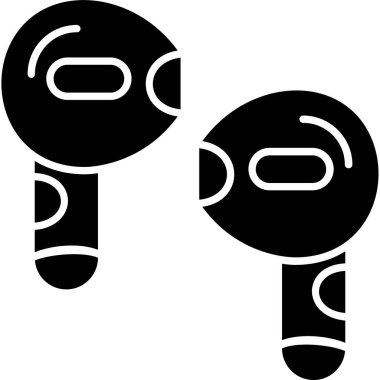 Bir çift küpenin vektör çizimi