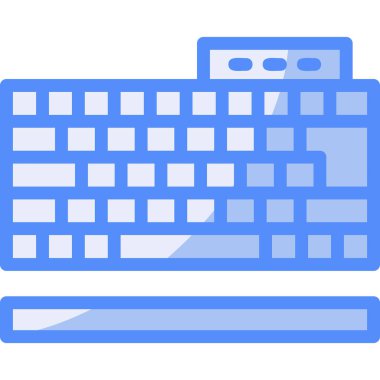 Bilgisayar klavyesi simgesi. basit tasarım vektörü