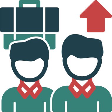 İş adamları takım çalışması simgesi
